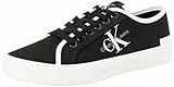 Calvin Klein Jeans Skater Vulcanized Low CS ML MR YW0YW01453, Zapatilla Vulcanizada Mujer, Negro (Black/Bright White), 39 EU