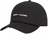 Tommy Hilfiger Gorra Hombre Foundation Soft 6 Panel con Logotipo, Negro (Black), Talla Única