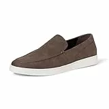 Amazon Essentials Zapatillas Tipo mocasín sin Cordones Hombre, Marrón Efecto Ante, 44 EU