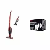 AEG CX7 Flexibility Animal Aspiradora Escoba 2 en 1 con Batería de Litio TurboPower HD Especial Pelo de Mascota, Rojo Chile + AEG AEF150 Pack de 2 Filtros Extra