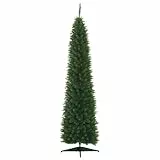 HOMCOM Árbol de Navidad 210 cm Árbol de Navidad Artificial Grande con 499 Puntas de Rama y Soporte de Metal Decoración Navideña para Interiores Fácil de Montar Verde