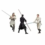 Star Wars The Black Series Qui-Gon Jinn, Darth Maul, OBI-WAN Kenobi The Phantom Menace - Figuras de acción de 6 Pulgadas