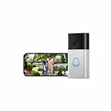 Ring videotimbre con batería (Battery Video Doorbell) (2024), con vídeo HD de cuerpo entero, instalación fácil por cuenta propia (5 min) | con batería integrada I 30 días gratis de Ring Protect
