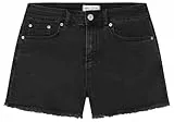 Springfield Pantalones Shorts Vaqueros Comfort desflecados, Negro, 42W para Mujer