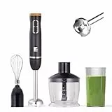 BERGNER OLIVAR | Batidora de Mano 1000W | 2 Velocidades | Eje Desmontable de Acero Inoxidable | Picadora 600ml | Varilla Batidora & Vaso Medidor 600ml | Cúpula Antisalpicaduras | Alto Rendimiento