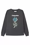 Springfield Sudadera para Mujer con Estampado Frontal, Colección Culpables, Negro, M