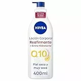 NIVEA Q10 Aceite de Argán Body Milk Reafirmante + Extra Hidratante (400 ml), loción corporal reafirmante para piel seca, crema hidratante corporal nutritiva