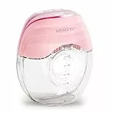 KISSBOBO Sacaleches electricos, sacaleches manos libres - 3 Modos 8 Niveles,molde ultrafino 50MM,Extractor de Leche Silencioso e Indoloro extractor de leche materna(Rosa 1 Pieza)