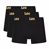 Lee Hombres Bañador Negro Paquete de 3 Grande