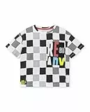 Tuc Tuc Camiseta Punto Manga Corta de niño en Gris y Estampado Carreras