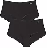 sloggi Mujer Zero Microfibre 2.0 H Short 2P, Negro, S