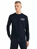Tommy Hilfiger Hombre Sudadera sin Capucha, Azul (Desert Sky), L