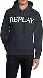 Replay M3104 Sudadera con Capucha, 067 Night Blue, XL para Hombre