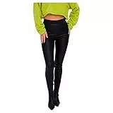 VERO MODA VMSTORM HR PL Cut Legging Noos Leggings, Black, XL/30 De Las Mujeres