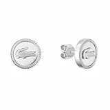 Lacoste MEMENTO Collection 2040407 - Pendientes de tuerca de acero inoxidable para mujer, talla única, Acero inoxidable, Sin piedra preciosa