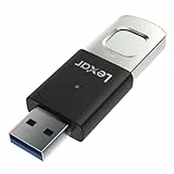 Lexar JumpDrive Fingerprint F35 Pro Unidad Flash USB 3.0 de 128GB, hasta 400 MB/s de Lectura/300 MB/s de Escritura, Memoria USB, 10 ID de Huellas Dactilares permitidas(LJDF35P128G-RNBNG)