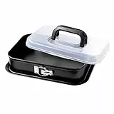 ORIGINAL KAISER Bake&Take - Molde transportable rectangular con base desmontable antiadherente 36 x 24 cm