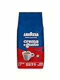 Lavazza, Crema e Gusto Classico, Café en Grano Natural, Ideal para la Máquina de Café Espresso, con Notas Aromáticas de Especias, Arábica y Robusta, Intensidad 7/10, Tueste Oscuro, 1 kg