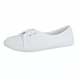 Elara Bailarina Mujer Sneaker con Cordones Chunkyrayan 1413 Weiss-40