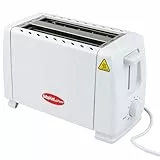 Tostadora 2 rebanadas cuerpo aluminio y plástico reforzado, control de tostado ajustable, bandeja recogemigas, función stop y autoapagado, 600-700W, diseño compacto y seguro MP-3320