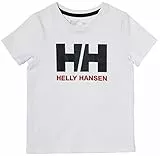 Helly Hansen Niño Unisex Camiseta HH Logo, 4, Blanco