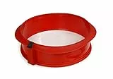 Lékué Molde desmontable duo pastel, silicona y cerámica Rojo, 23 cm