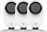 YI Pro 2K Camara Vigilancia Bebe, Camara WiFi Interior 2.4GHz, Cámara Vigilancia Mascotas, Visión Nocturna, Detector de Movimiento, Notificaciones Push, Compatible Alexa, 3 Piezas