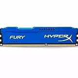 HyperX HX316C10F FURY - Memoria DDR3, 8GB, 1600MHz, CL10 240-pin, UDIM, color Azul