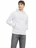 JACK & JONES Jjestar Jj Sweat Hood Noos, Sudadera con capucha Hombre, Blanco, L