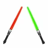 Sable de Luz, Espada Láser 2 En 1 Telescópica y Plegable,Espada Láser para Niños， Laser 7 Colores con Sonido,Star Wars Sable luz，por Cumpleaños Regalos Cosplay para niños