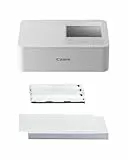 Canon Kit de Papel para Impresora fotográfica portátil SELPHY CP1500, Blanco - Impresora Bluetooth inalámbrica con Accesorios - Compacta y Ligera - con 54 Hojas de Papel 4x6