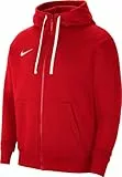 Nike M Nk Flc Park20 Fz Hoodie Sudadera, University Red/White/White, L Hombre