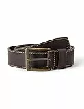 Wrangler Stitched Belt Cinturón, Mid Brown, 95 para Hombre