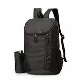 flintronic 15L Mochila Plegable Ultraligera, Mochila de Senderismo para Hombres Mujeres, Mochila de Viaje Impermeable, Ideal para Trekking, Viajes, Senderismo y Campamento(Negro)