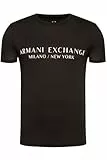 Armani Exchange Short Sleeve Milan New York Logo Crew Neck T-Shirt, Camiseta,