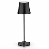 EUARY Lampara Mesita LED Inalambrica,Lamparas Mesa 3 Temperaturas Color Ajuste Tactil,5000mAh,Recargable USB,Lámparas Mesilla,Candeeiro Adecuada Interior,Exterior,Día,Noche