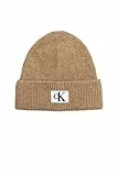 Calvin Klein Jeans Hombres SEASONAL PATCH BEANIE K50K512451, Beige (Travertine), OS