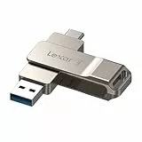 Lexar D40E 64 GB Unidad de Almacenamiento USB 3.2 Gen 1 Type-C Unidad Flash USB-C Carcasa de Metal Diseño Giratorio Unidad Flash USB (LJDD40E064G-BNSNG)