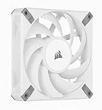 Corsair AF120 ELITE 120 mm PWM Ventilador con Rodamiento Dinámico Líquido y Tecnología AirGuide (Compatibilidad con el modo Zero RPM, Funciona a Velocidades 1.650 RPM) Paquete Simple - Blanco