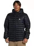 Quiksilver Scaly Hood Chaqueta, Black, Estándar para Hombre