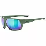 Uvex sportstyle 238 Gafas de deporte, Adultos unisex, moss matt/mirror green, one size
