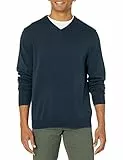 Amazon Essentials Jersey con Cuello en V (Disponible en Tallas Grandes y Altas) Hombre, Azul Marino, L