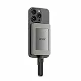 Lexar ES4 SSD Portátil con Juego Magnético de 1 TB, SSD Externo USB 3.2 Gen 2, hasta 1050 MB/s de Lectura, Compatible con iPhone 15/16, PC, Mac, Portátiles Tipo C, Tabletas, PS5, PS4