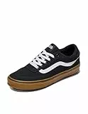 Vans Hombre Zapatillas De Lona Brooklyn, Black/Gum, 42 EU