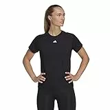 adidas Mujer AEROREADY Train Essentials Minimal Branding Crewneck tee, Black, M