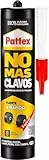 Pattex No Más Clavos Original, adhesivo de montaje resistente, pegamento extrafuerte para madera, metal y más, adhesivo blanco instantáneo, 1 cartucho x 370 g