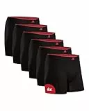 DANISH ENDURANCE Calzoncillos de Bambú para Hombre, con o Sin Bolsillo, Suaves y Elásticos, 6 Pack