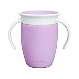 Munchkin Taza Antigoteo Miracle 360, Entrenadora para Niños Pequeños & Bebés, Libre de BPA, Sin Derrames, A Prueba de Fugas, para Destete de Bebé de 6+ Meses, 7oz/207ml, Morado