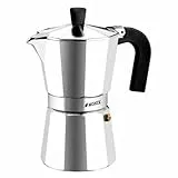 Monix Vitro Express Cafetera de aluminio 9 tazas, apta para todo tipo de cocinas excepto inducción