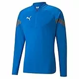 PUMA TeamFinal Training 1/4 Zip Top-Camiseta para Hombre (Talla L), Color Azul y Plateado Sport, Unisex-Adult